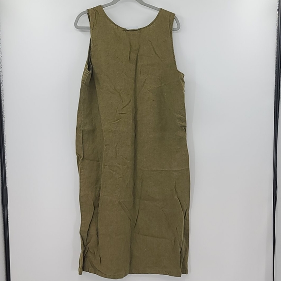 Tapestries by hauoli Hawaii olive green dress - Picture 2 of 4